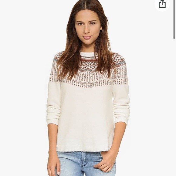 Joie Wool and Alpaca Winter Christmas Sweater - Picture 2 of 5